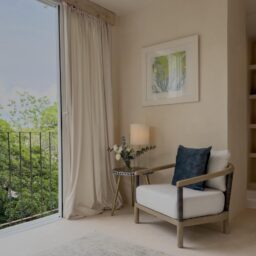 Balcony sitting area — Casa Cielo, Isla Mujeres, Mexico
