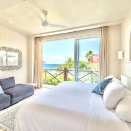 Bedroom with balcony and ocean view — Casa Coco, Isla Mujeres, Mexico