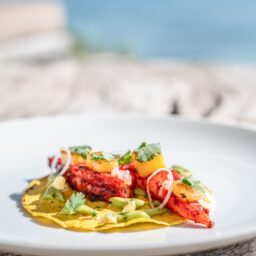 Chef-prepared dish — Casa Lola, Isla Mujeres, Mexico