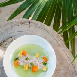 Chef-prepared ceviche — Casa Lola, Isla Mujeres, Mexico