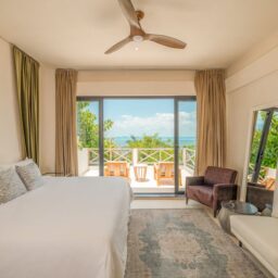 Bedroom with balcony and ocean view — Casa Lola, Isla Mujeres, Mexico