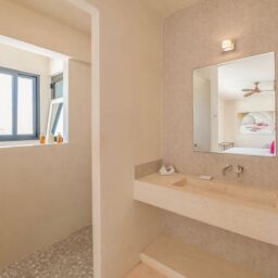 Bathroom with vanity — Casa Lola, Isla Mujeres, Mexico