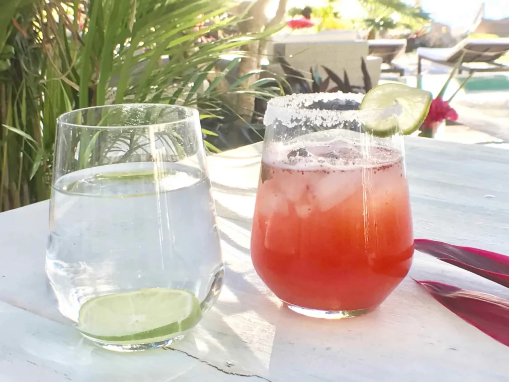 Fresh juice at Casa Coco, Isla Mujeres
